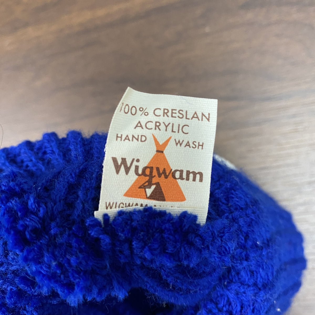80s　Wigwam　New York Islanders　ウィグワム　ニューヨークアイランダース　NHL　ビーニー　ニットキャップ　ヴィンテージ　青　ブルー　
