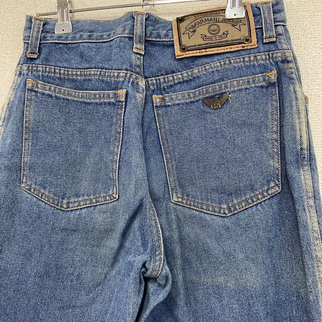 90s　ARMANI JEANS　アルマーニ・ジーンズ　デニムパンツ/ジーンズ　ジップフライ　ヴィンテージ　インディゴ　古着