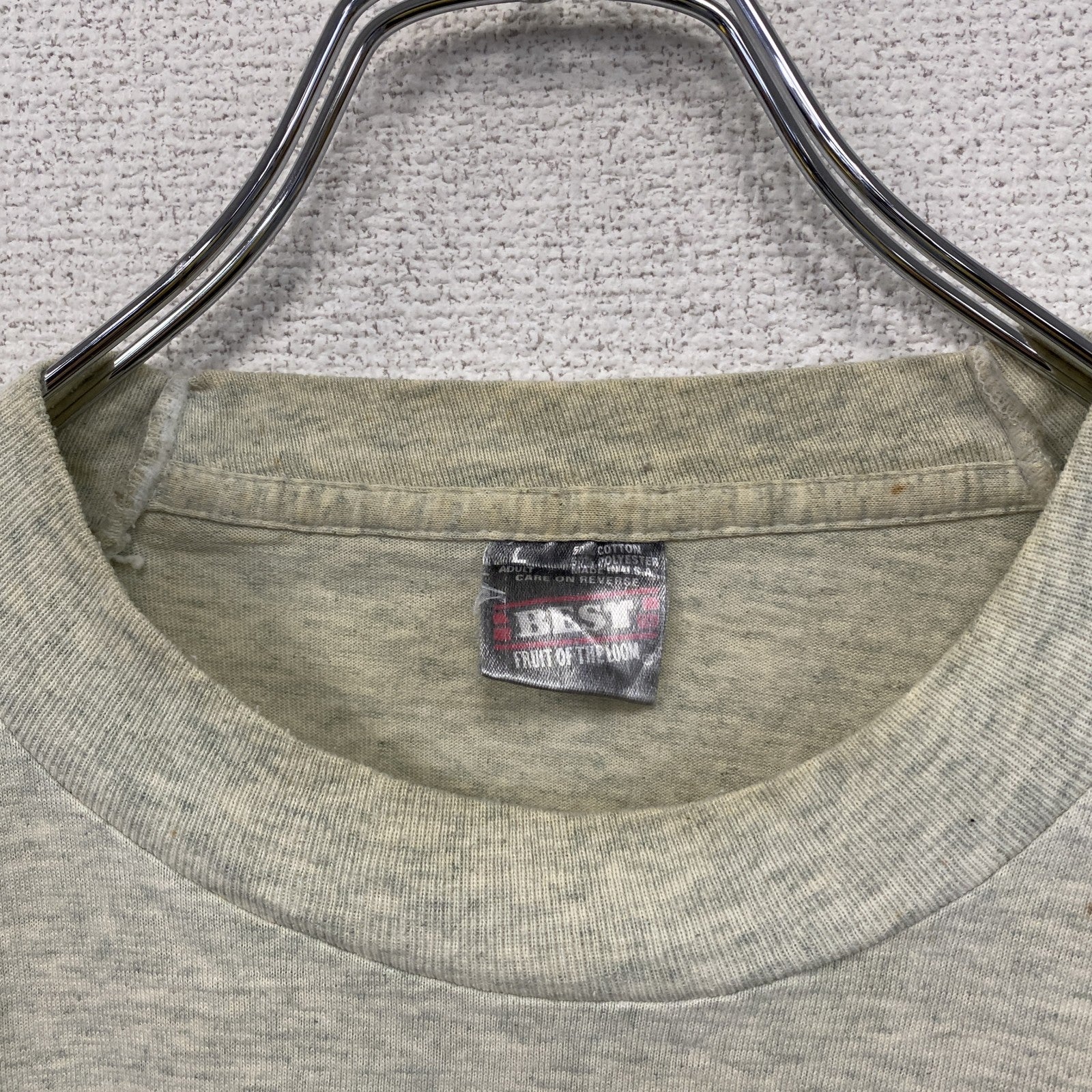 古着 used　～90s　FRUIT OF THE LOOM　半袖プリントTシャツ　UMBRO　アンブロ　霜降りグレー　Lサイズ