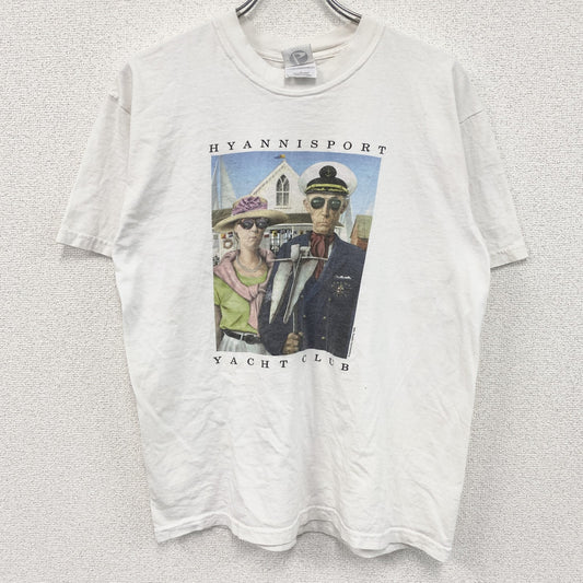 00s　backcountry clothing　半袖プリントTシャツ　ヴィンテージ　白　ホワイト　Lサイズ