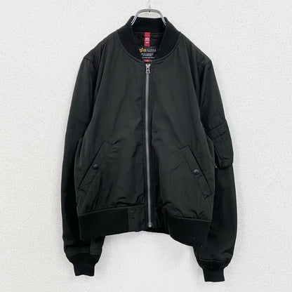 ALPHA INDUSTRIES　アルファインダストリーズ　MA-1　ブルゾン/スイングトップ　黒　ブラック　Mサイズ