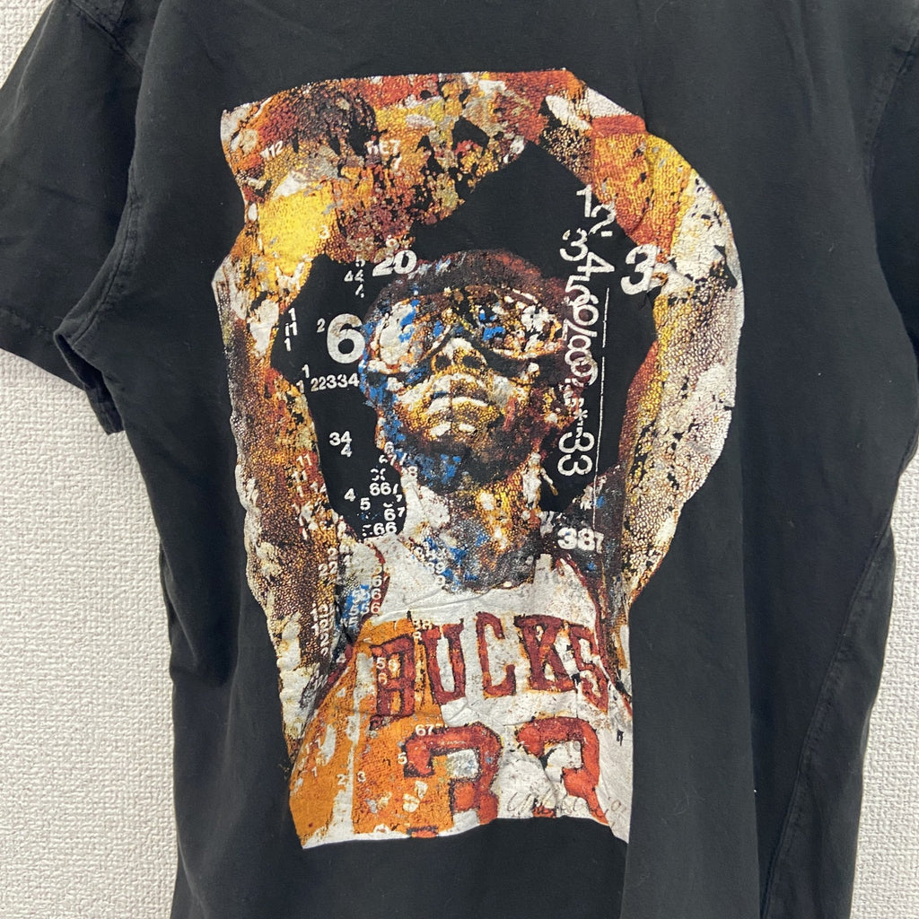 SID MARURER　半袖プリントTシャツ　 basketball　バスケットボール　黒　ブラック　Sサイズ　古着