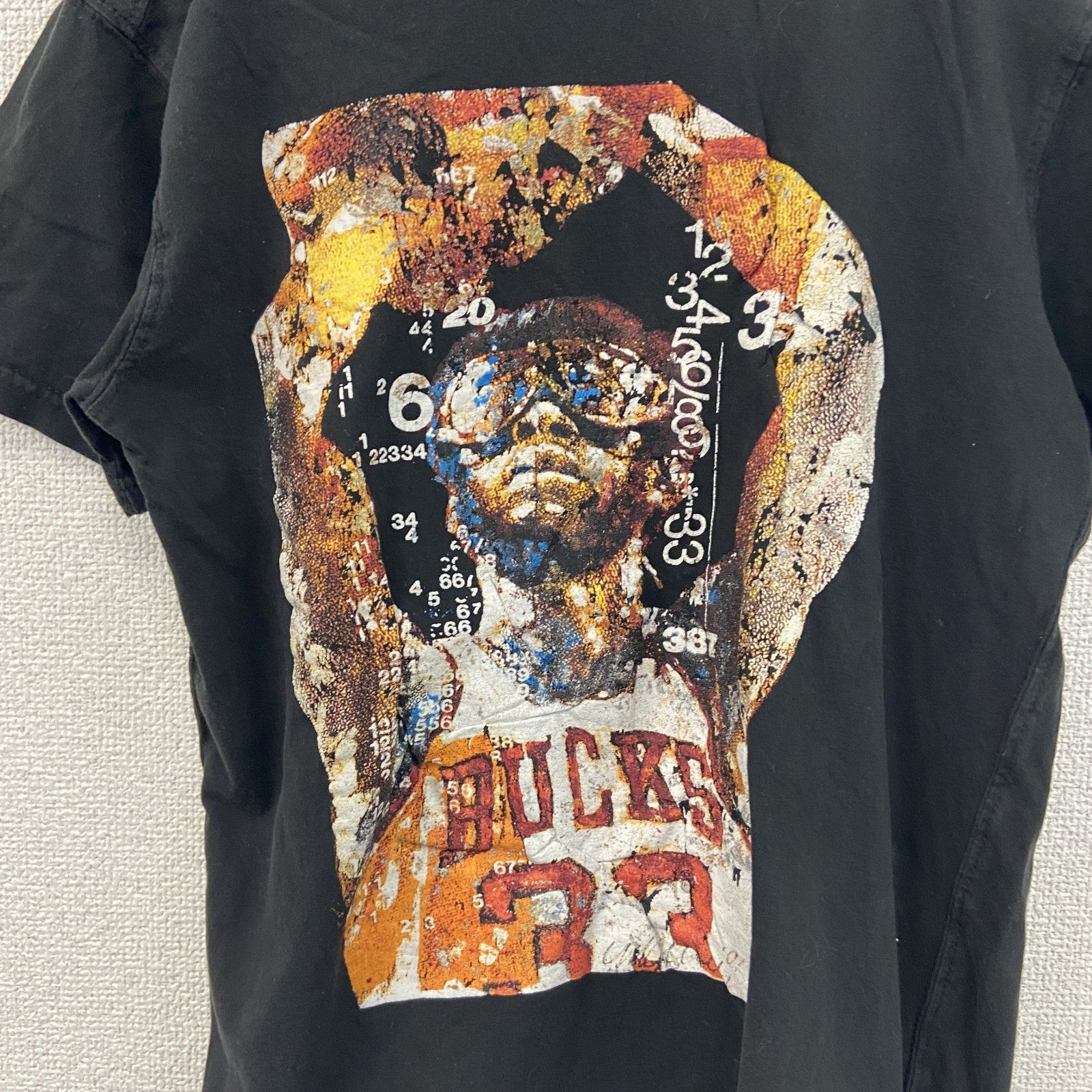 SID MARURER　半袖プリントTシャツ　 basketball　バスケットボール　黒　ブラック　Sサイズ　古着