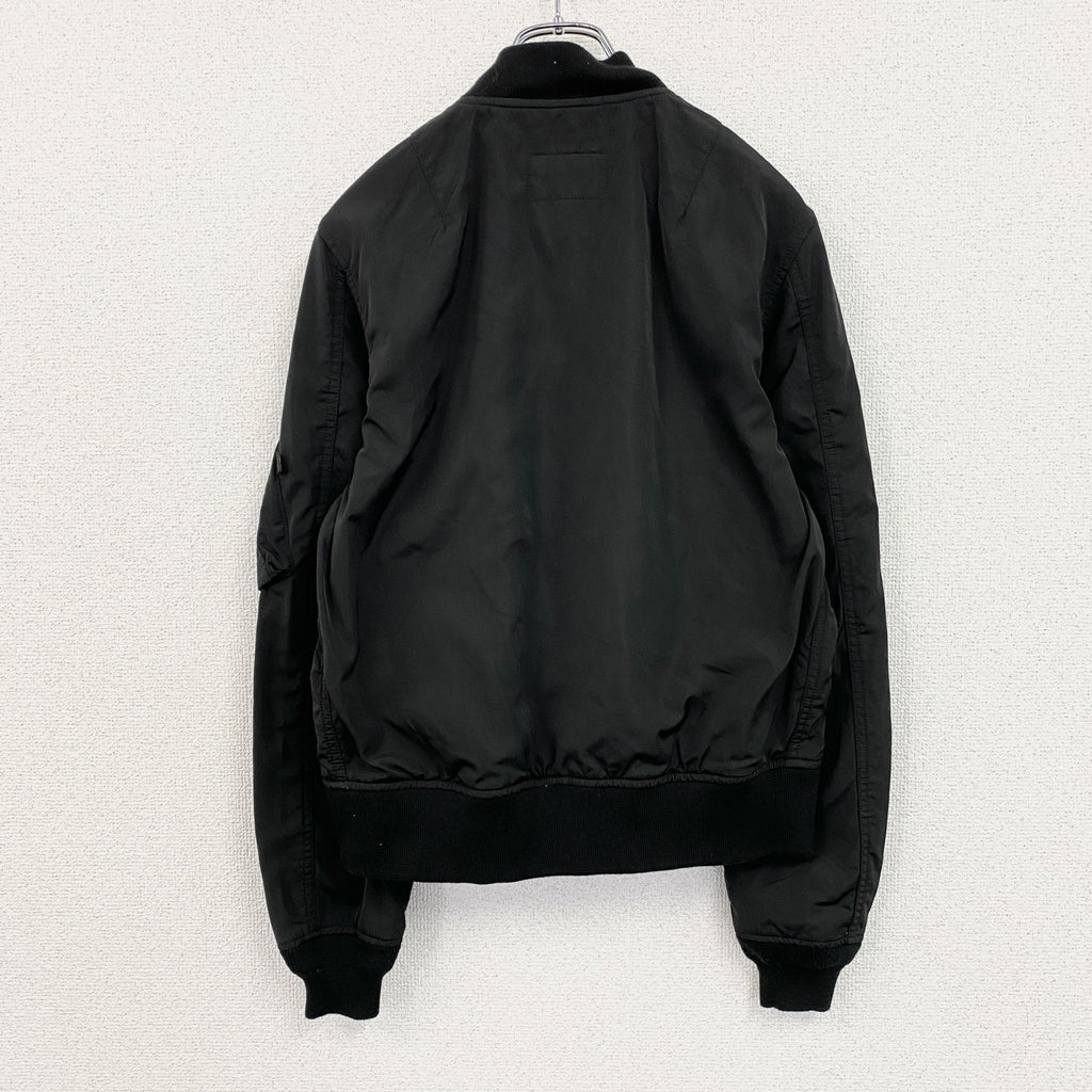 ALPHA INDUSTRIES　アルファインダストリーズ　MA-1　ブルゾン/スイングトップ　黒　ブラック　Mサイズ　古着