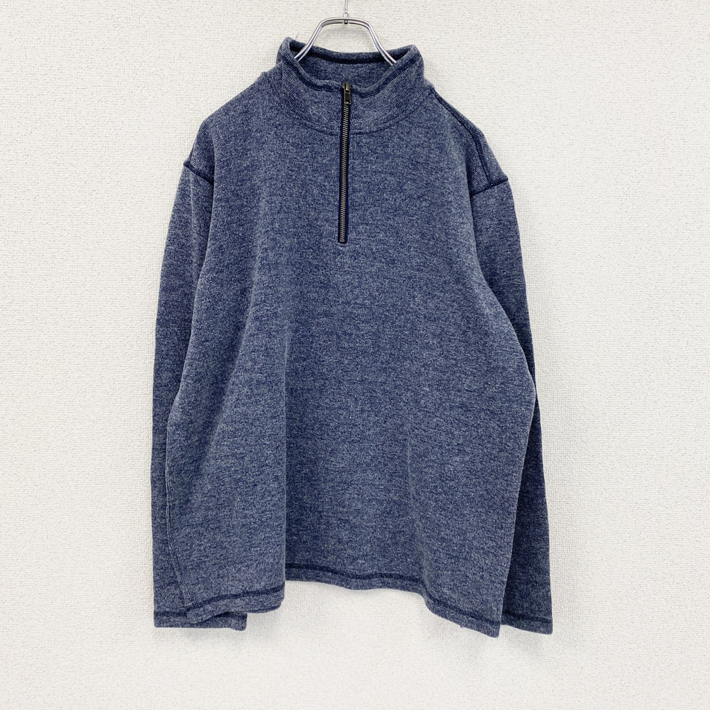 GAP　ギャプ　ハーフジップスウェット/トレーナー　紺　ネイビー　XLサイズ　古着