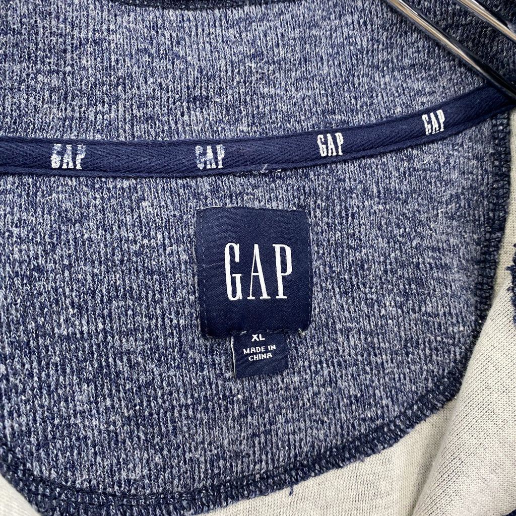 GAP　ギャプ　ハーフジップスウェット/トレーナー　紺　ネイビー　XLサイズ　古着