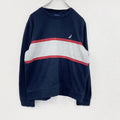NAUTICA　ノーティカ　スウェット/トレーナー　紺　ネイビー　Sサイズ スウェットトップス メンズ 古着