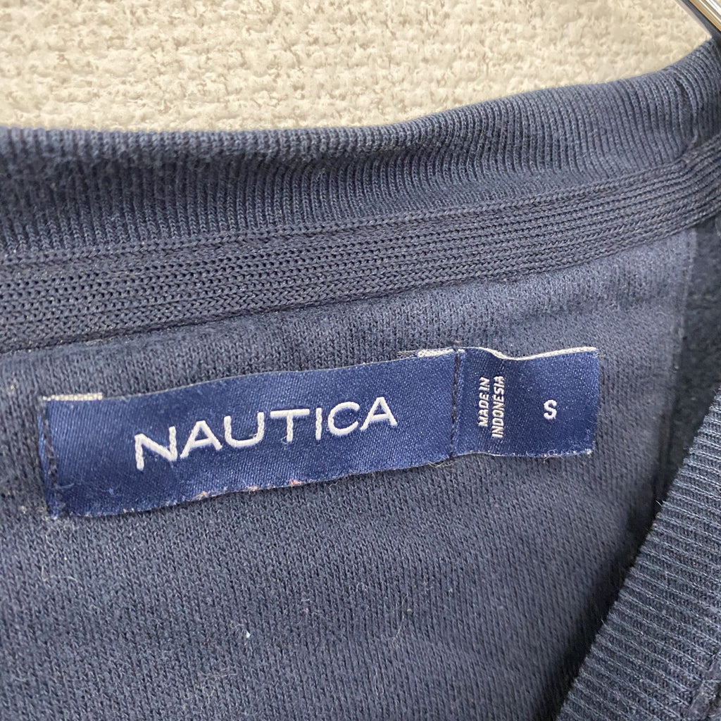 NAUTICA　ノーティカ　スウェット/トレーナー　紺　ネイビー　Sサイズ スウェットトップス メンズ 古着