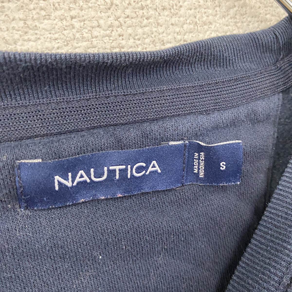 NAUTICA　ノーティカ　スウェット/トレーナー　紺　ネイビー　Sサイズ スウェットトップス メンズ 古着