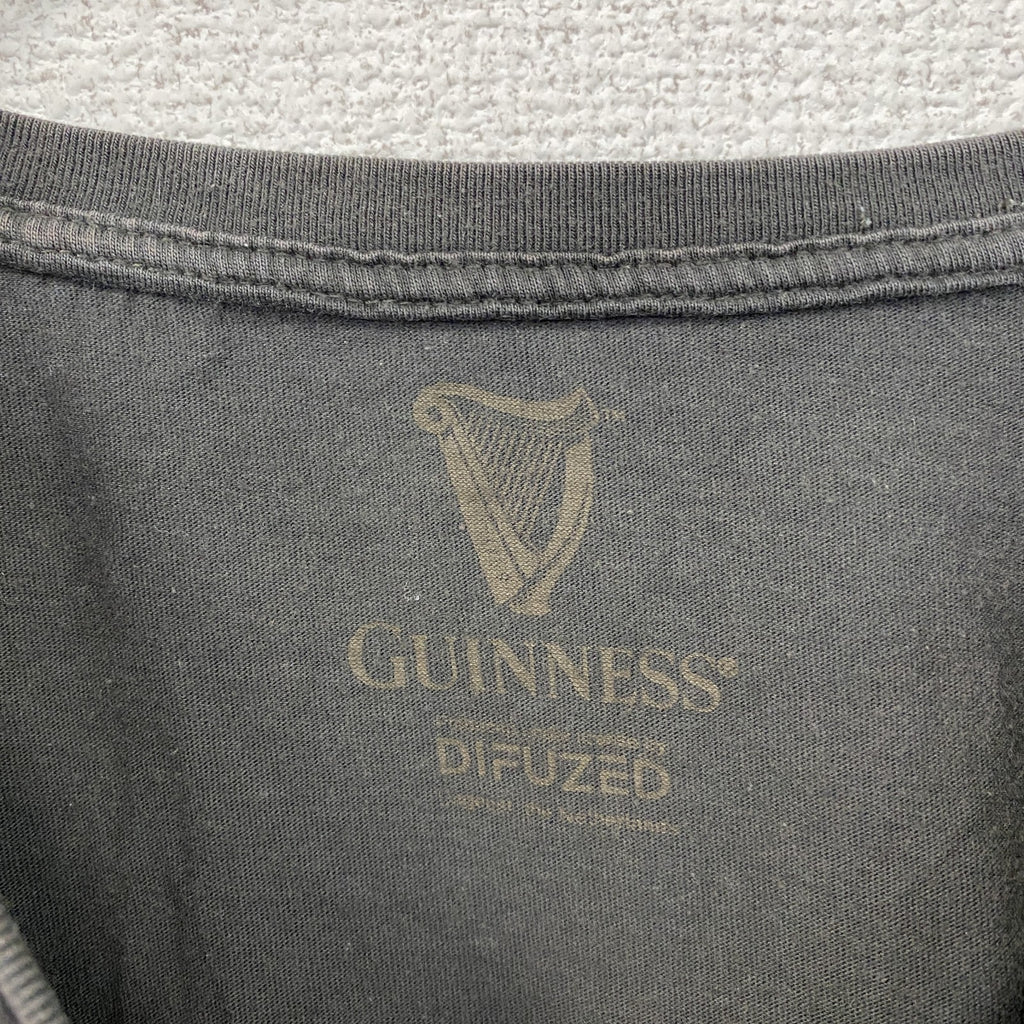 GUINNESS　ギネス　半袖プリントTシャツ　企業T　ダークグレー　3XLサイズ　古着