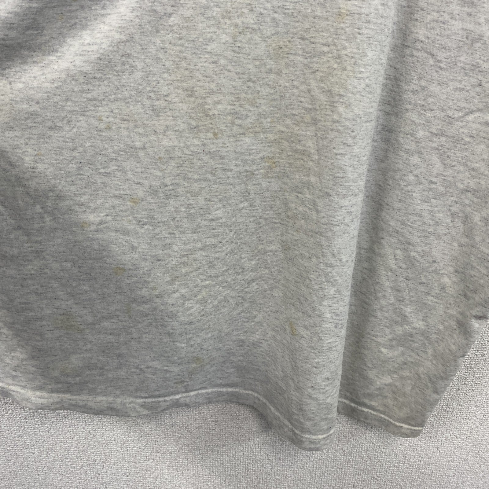 90s　HUMEUR DESIGN　半袖プリントTシャツ　スラッシュパピー　シングルステッチ　クルーネック　霜降りグレー　XLサイズ　　ヴィンテージ　古着