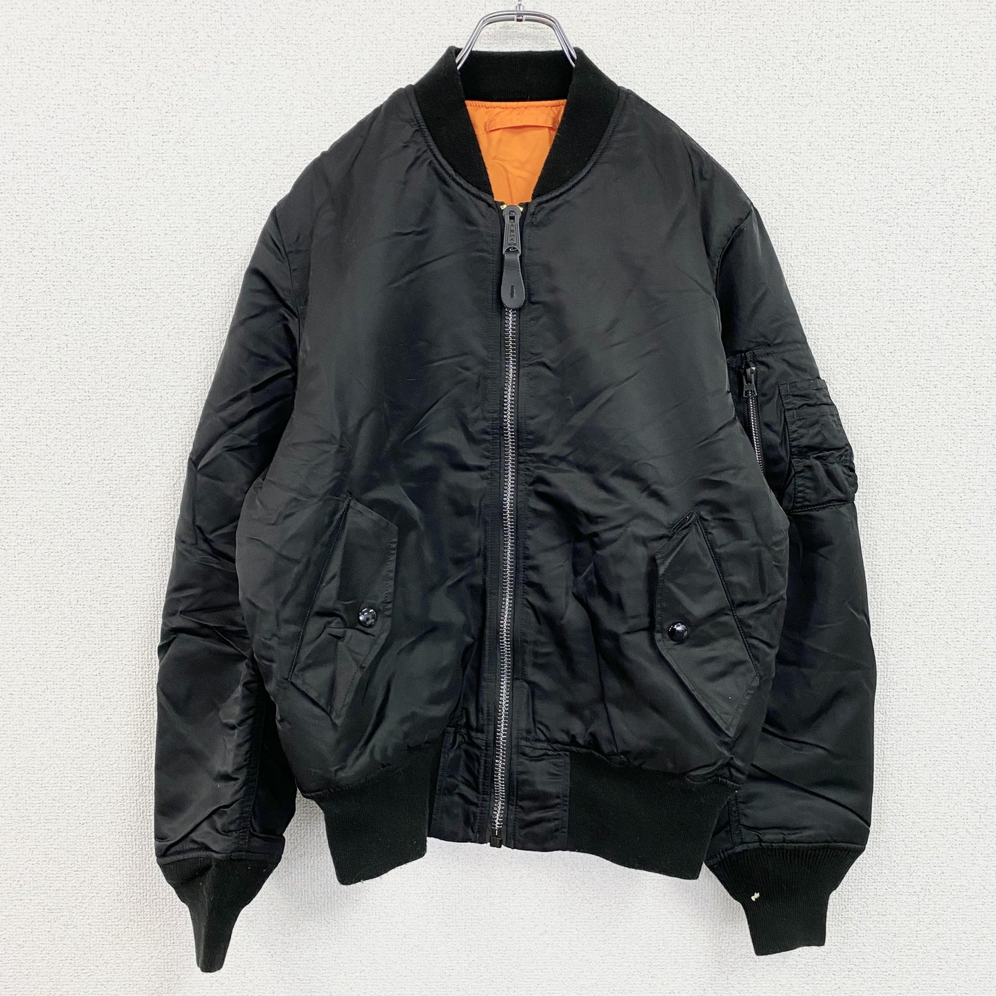 ALPHA INDUSTRIES　アルファインダストリーズ　MA-1　ブルゾン/スイングトップ　黒　ブラック　Sサイズ
