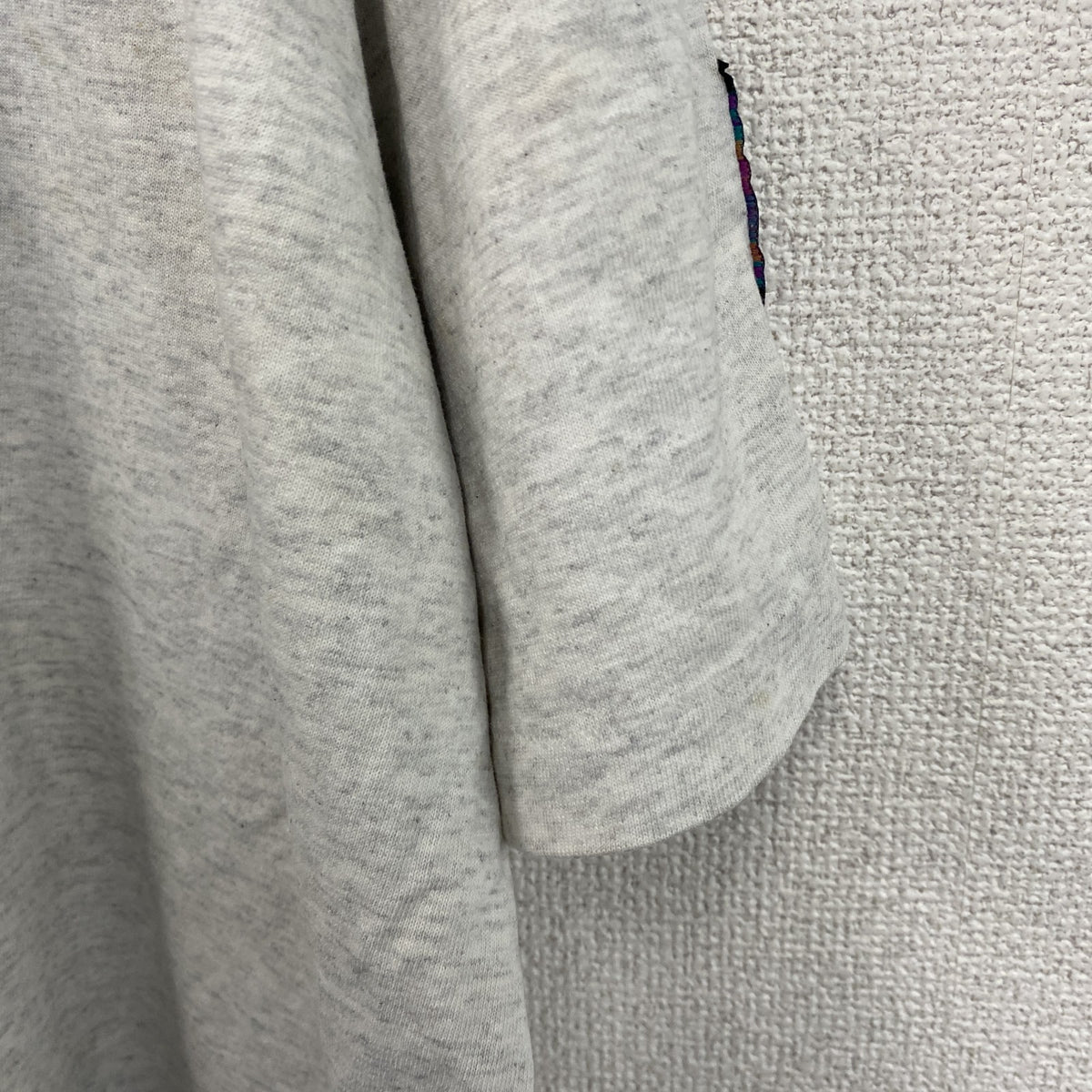 90s　HUMEUR DESIGN　半袖プリントTシャツ　スラッシュパピー　シングルステッチ　クルーネック　霜降りグレー　XLサイズ　　ヴィンテージ　古着
