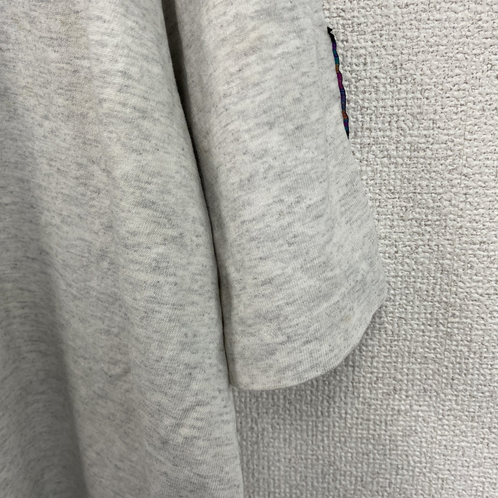 90s　HUMEUR DESIGN　半袖プリントTシャツ　スラッシュパピー　シングルステッチ　クルーネック　霜降りグレー　XLサイズ　　ヴィンテージ　古着