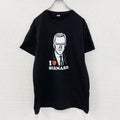 SOL’S　ベルナールアルノー　半袖プリントTシャツ　ILOVE Tシャツ　黒　ブラック　古着