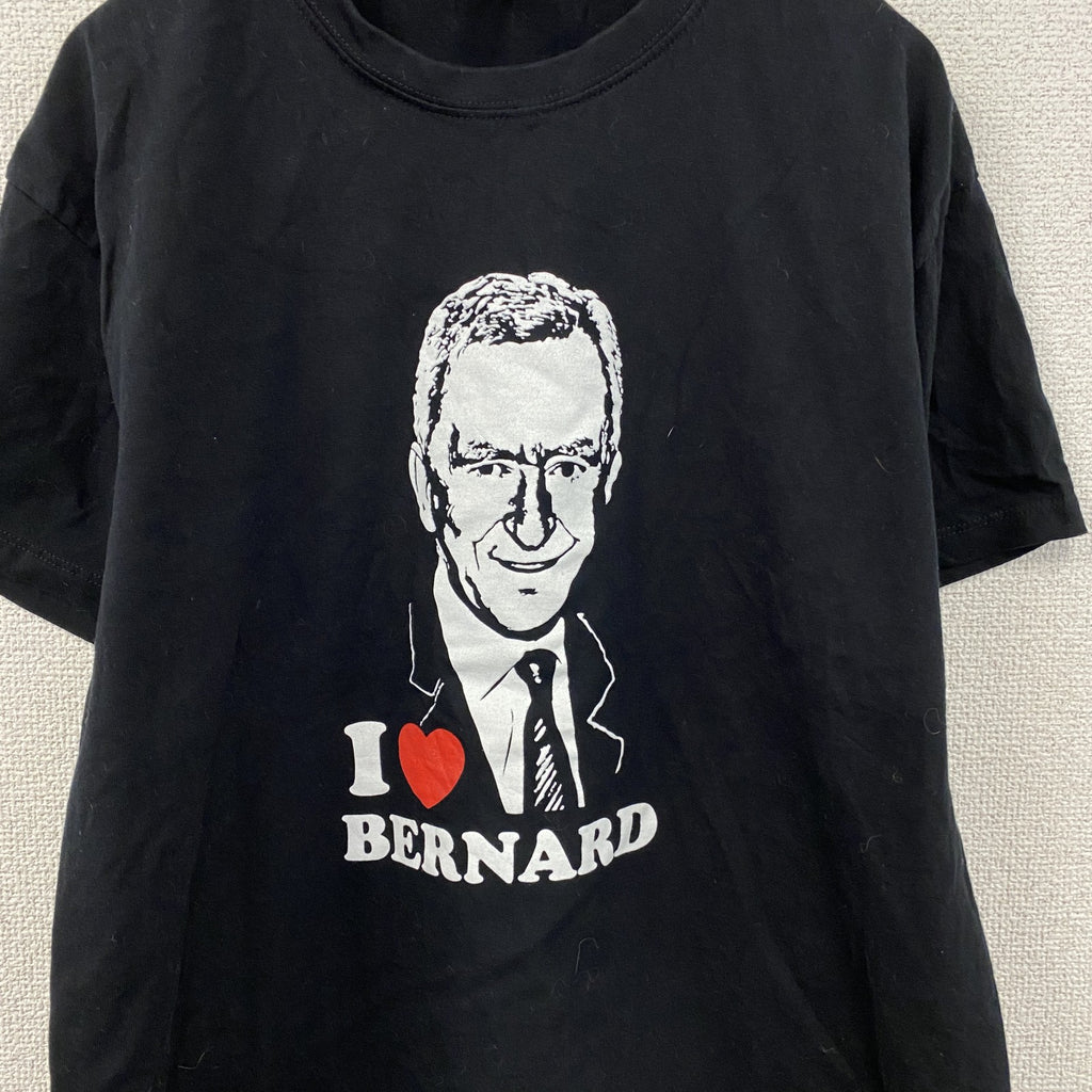 SOL’S　ベルナールアルノー　半袖プリントTシャツ　ILOVE Tシャツ　黒　ブラック　古着