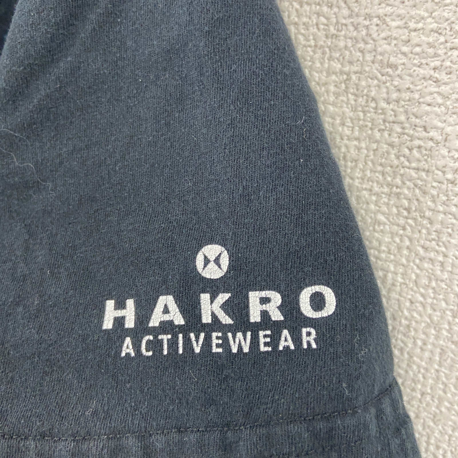 HAKRO　半袖プリントTシャツ　スカル　ドクロ　黒　ブラック　Sサイズ　古着