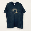 GILDAN　ギルダン　半袖プリントアニマルTシャツ　CANADA　クルーネック　黒　ブラック　Lサイズ　古着
