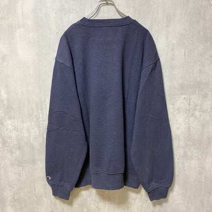 古着 used　Champion チャンピオン　長袖無地スウェット　トレーナー　ネイビー　ノームコア　XLサイズ