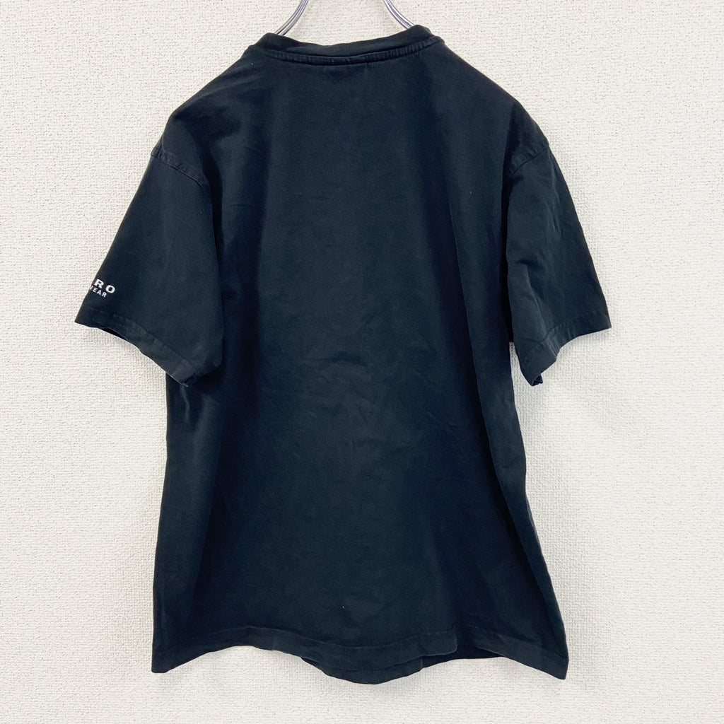 HAKRO　半袖プリントTシャツ　スカル　ドクロ　黒　ブラック　Sサイズ　古着