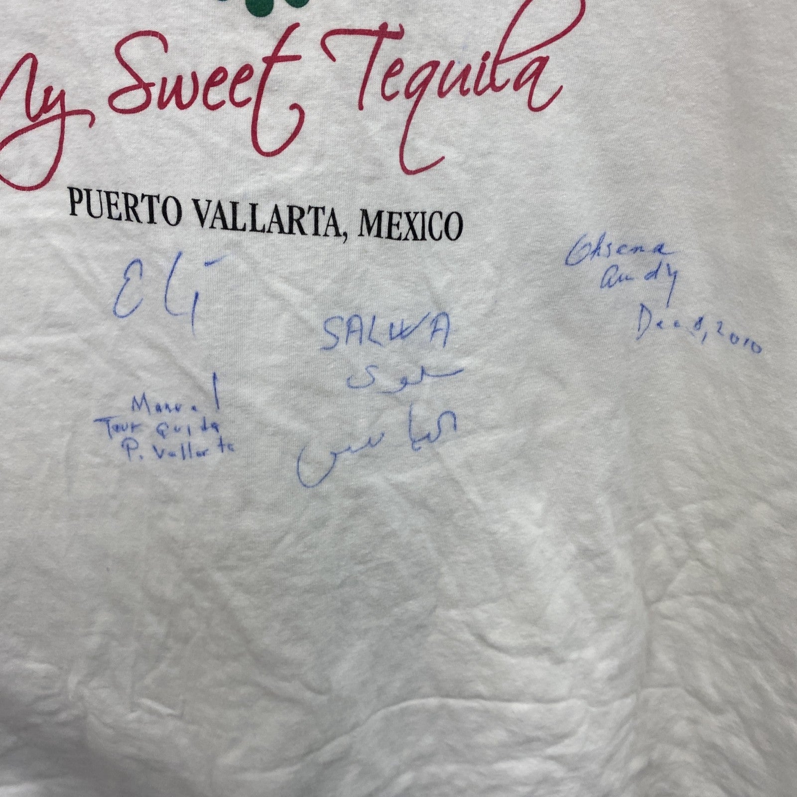 ～00s　M&O　MAMA LUCIA　半袖プリントフォトTシャツ　両面プリント　ヴィンテージ　白　ホワイト　2XLサイズ　古着