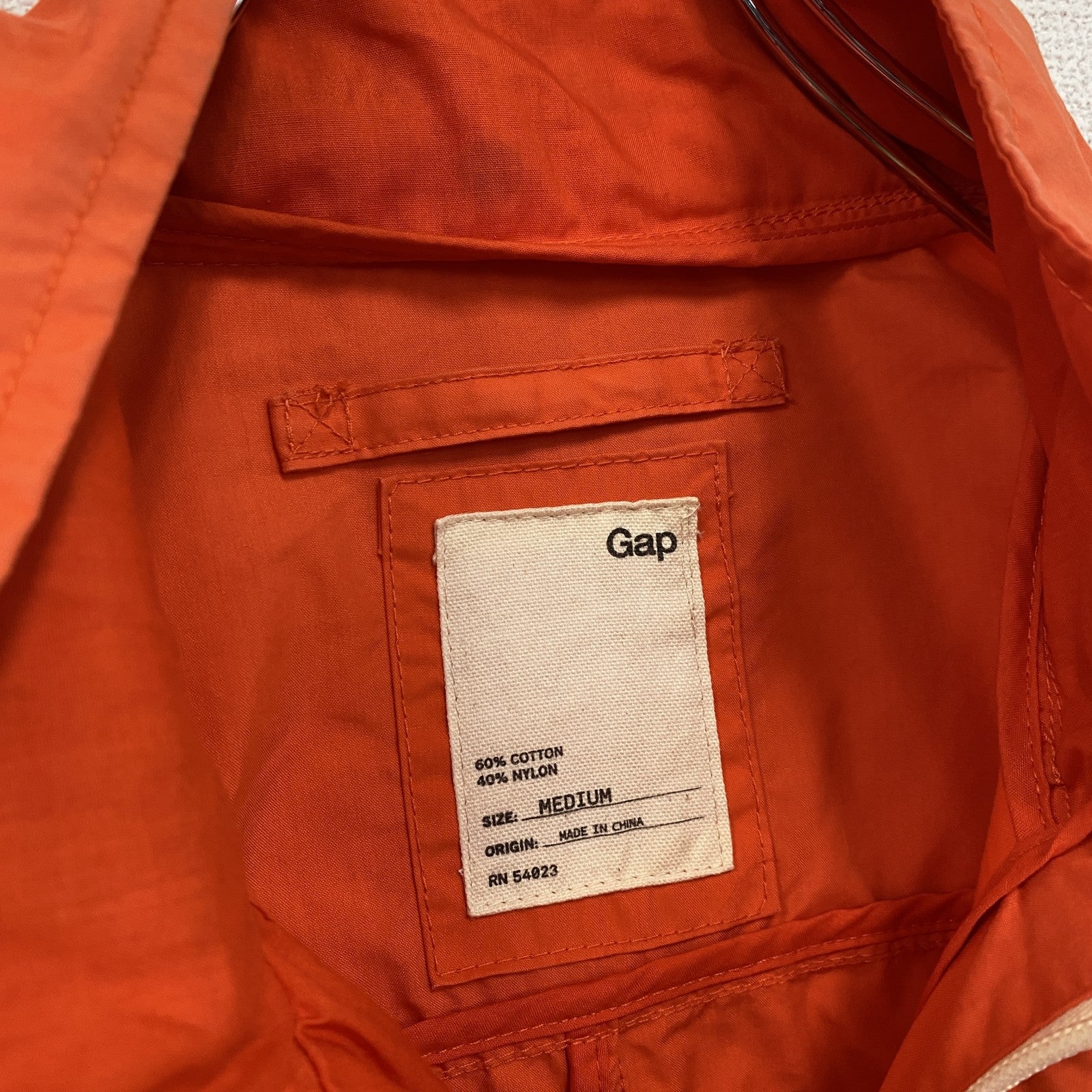 GAP　ギャップ　フィールドジャケット　ロクヨンクロス　オレンジ　Mサイズ　古着