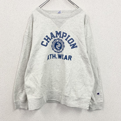 Champion　チャンピオン　スウェット/トレーナー　前V　アーチプリント　トリコタグ　復刻　霜降りグレー　Mサイズ