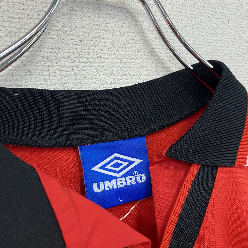 UMBRO　アンブロ　ゲームシャツ　半袖シャツ　デッドストック　赤　レッド　Lサイズ　古着