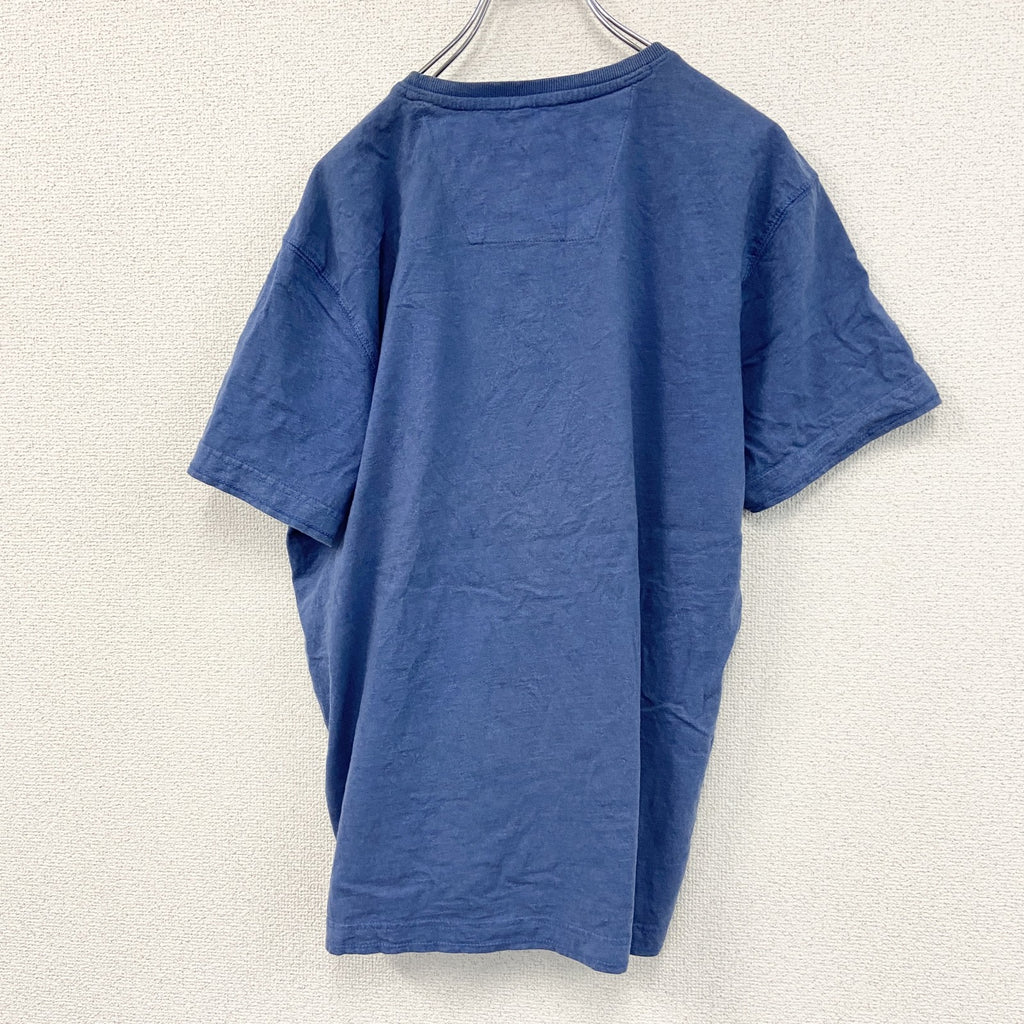 dassic Beetle　半袖プリントTシャツ　企業T　Volkswagen　フォルクスワーゲン　青　ブルー　Lサイズ　古着