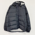 GAP　ギャップ　フルジップダウンジャケット　比翼仕立て　フード付き　黒　ブラック　Lサイズ ダウンアウター メンズ 古着