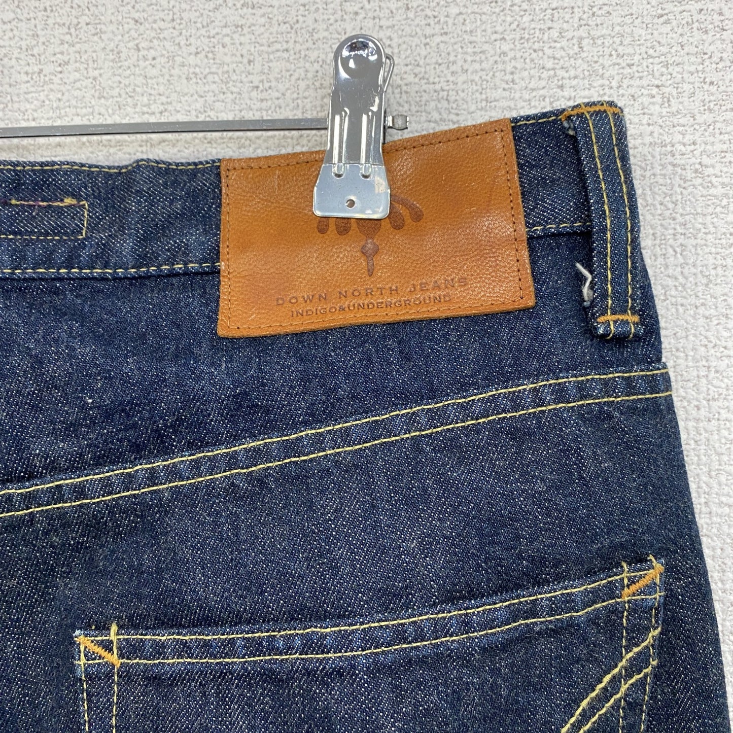 DOWN NORTH JEANS　ダウンノースジーンズ　デニムパンツ/ジーンズ　ボタンフライ　インディゴ　Lサイズ