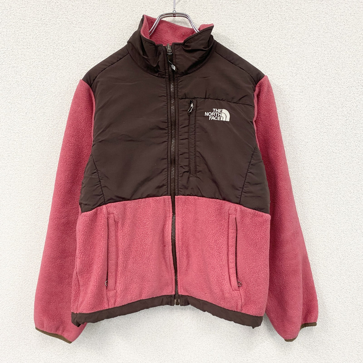 THE NORTH FACE　POLARTEC　ザノースフェイス　ポーラテック　デナリジャケット　フリースジャケット　短丈　ピンク　茶色　ブラウン　Sサイズ　