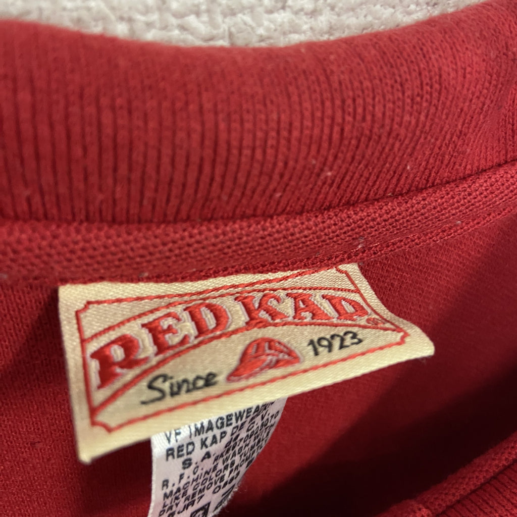 RED KAP　レッドキャップ　半袖企業ロゴポロシャツ　日産　赤　レッド　Mサイズ　古着