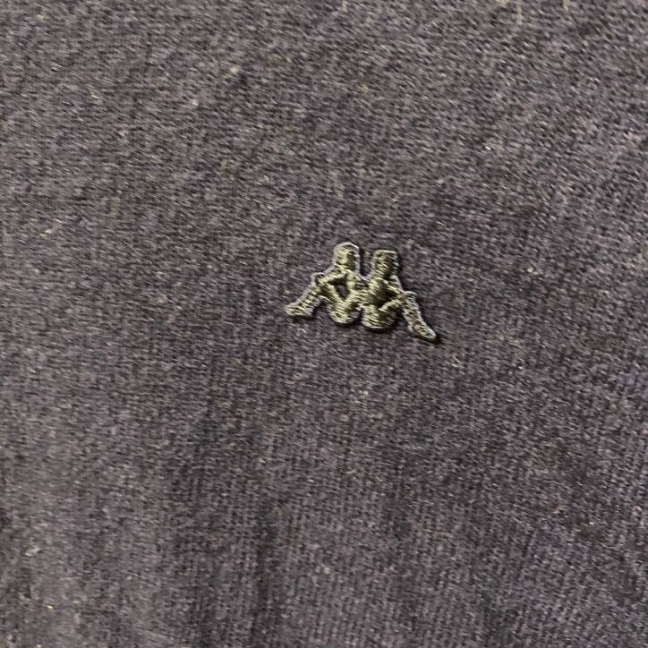 ROBE DI KAPPA　カッパ　ニットセーター　ワンポイント　刺繍ロゴ　スポーツミックス　紺　ネイビー　XLサイズ　古着