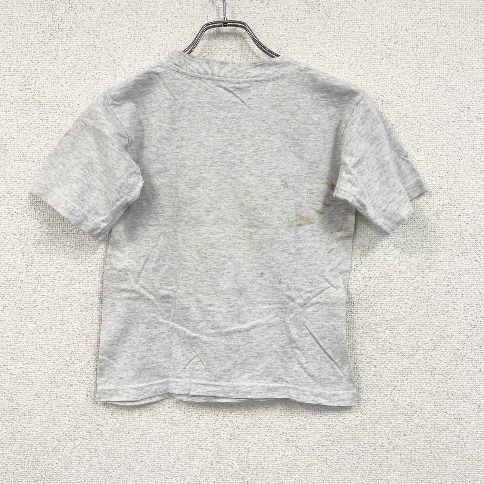 90s　Danny First　ダニーファースト　半袖プリントアーティストTシャツ　アメリカンボーイ　星条旗　霜降りグレー　Lサイズ　　ヴィンテージ　古着