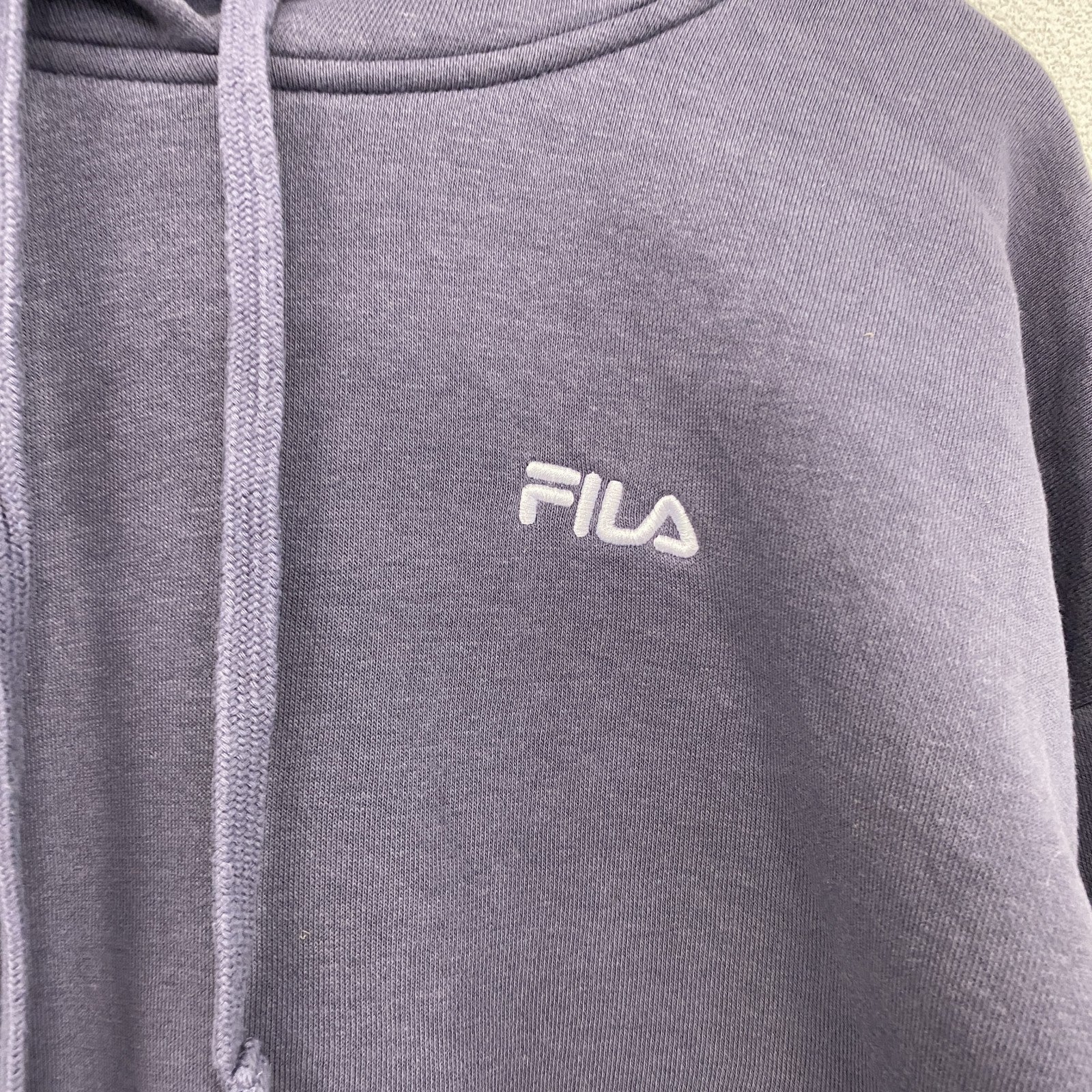 FILA　フィラ　スウェットパーカー/フーディー　フェード　紫　パープル　Lサイズ　古着