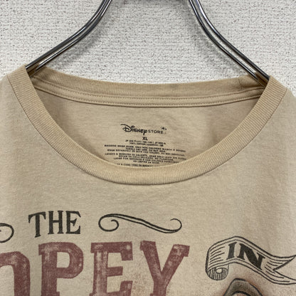 Disney　ディズニー　snow white　白雪姫　グランピー　半袖プリントTシャツ　ブラウン　XLサイズ　