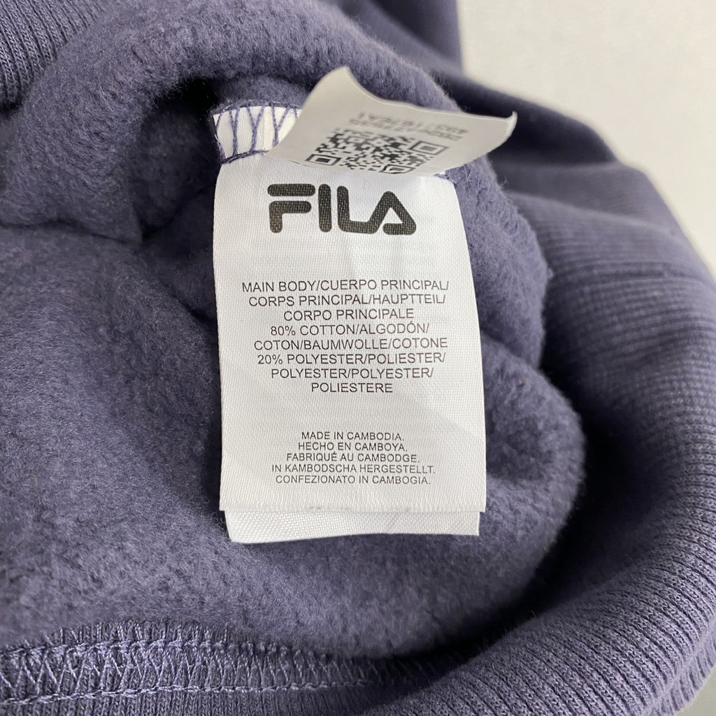 FILA　フィラ　スウェットパーカー/フーディー　フェード　紫　パープル　Lサイズ　古着