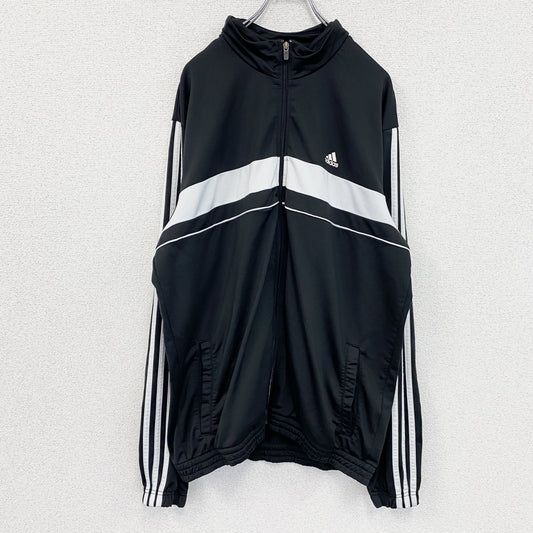 adidas　アディダス　トラックジャケット/ジャージ　黒　ブラック　XLサイズ