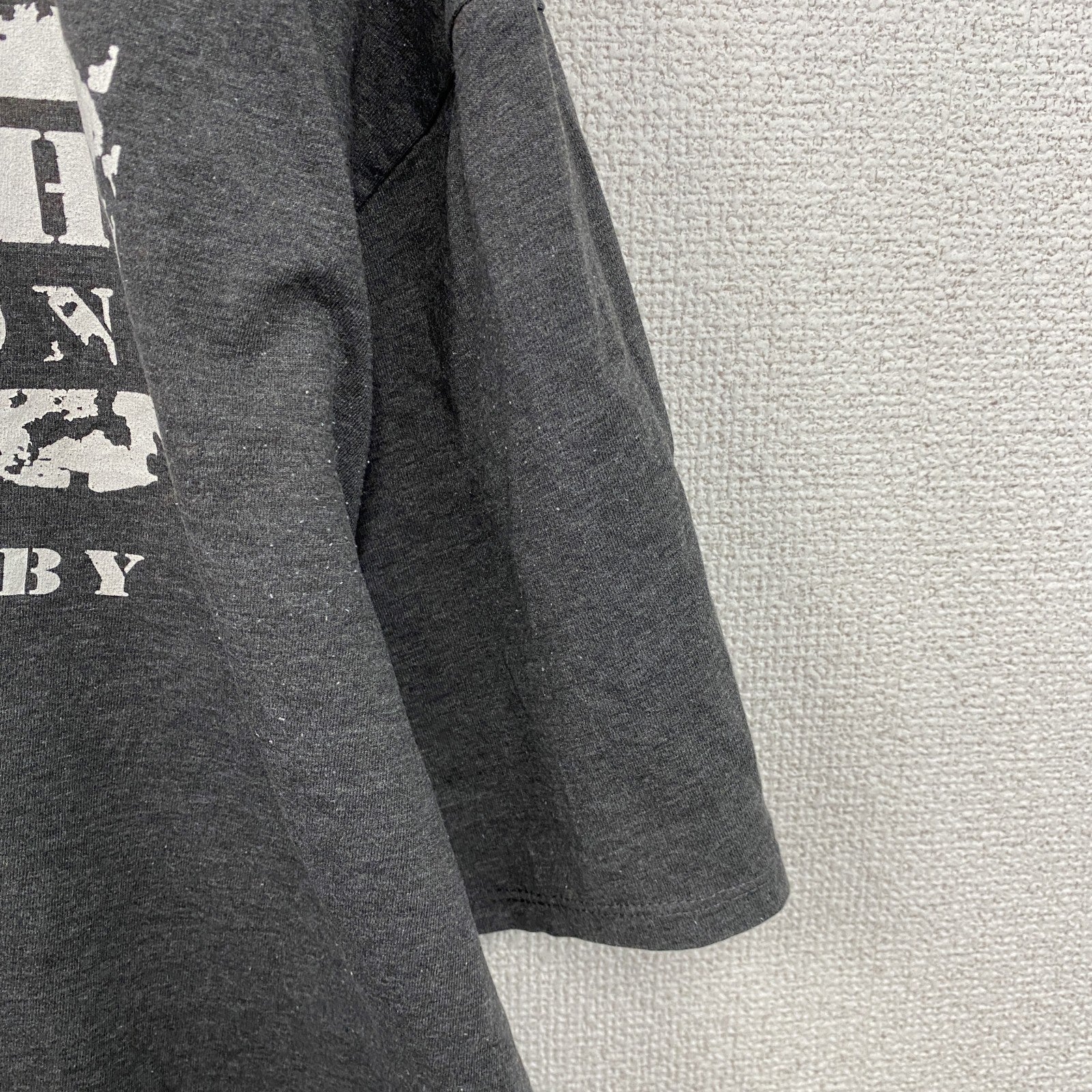 spread shirt　半袖プリントTシャツ　DIRTY SOUTH　GYM　ダークグレー　XLサイズ　古着