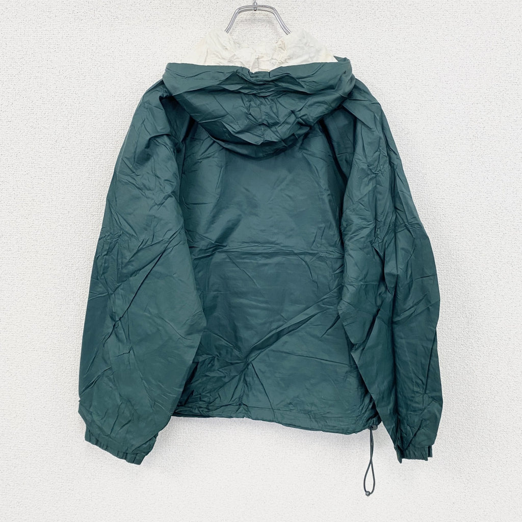90s～　CHARLES RIVER　アノラックパーカー　ナイロンプルオーバージャケット　緑　グリーン　Sサイズ　　ヴィンテージ　古着