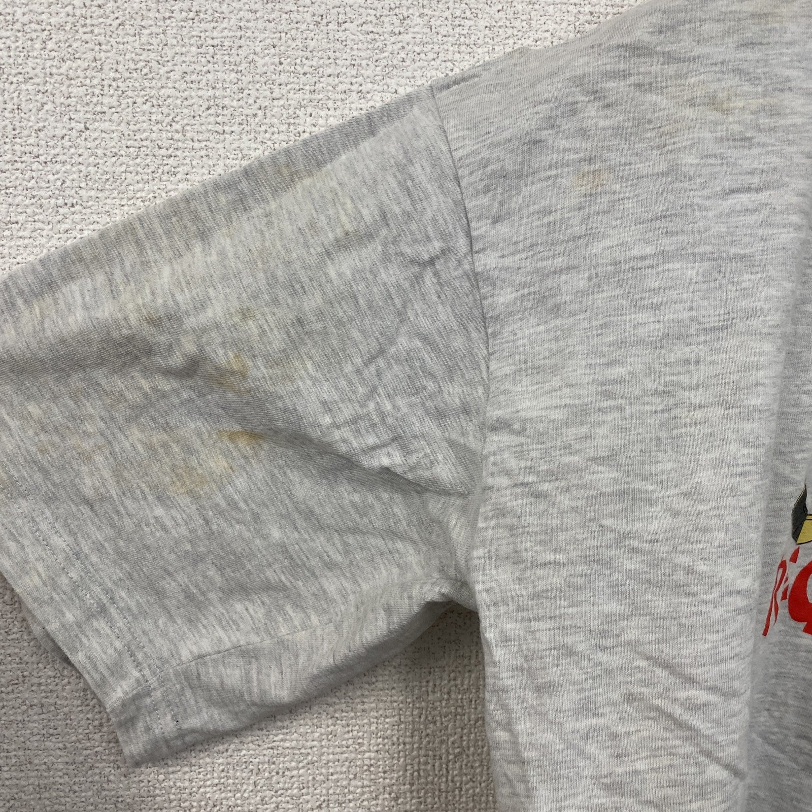 ～00s　XFer　アイスベアレンレーゲンスブルク　半袖Tシャツ　アイスホッケー　ユーロ　霜降りグレー　Lサイズ　古着