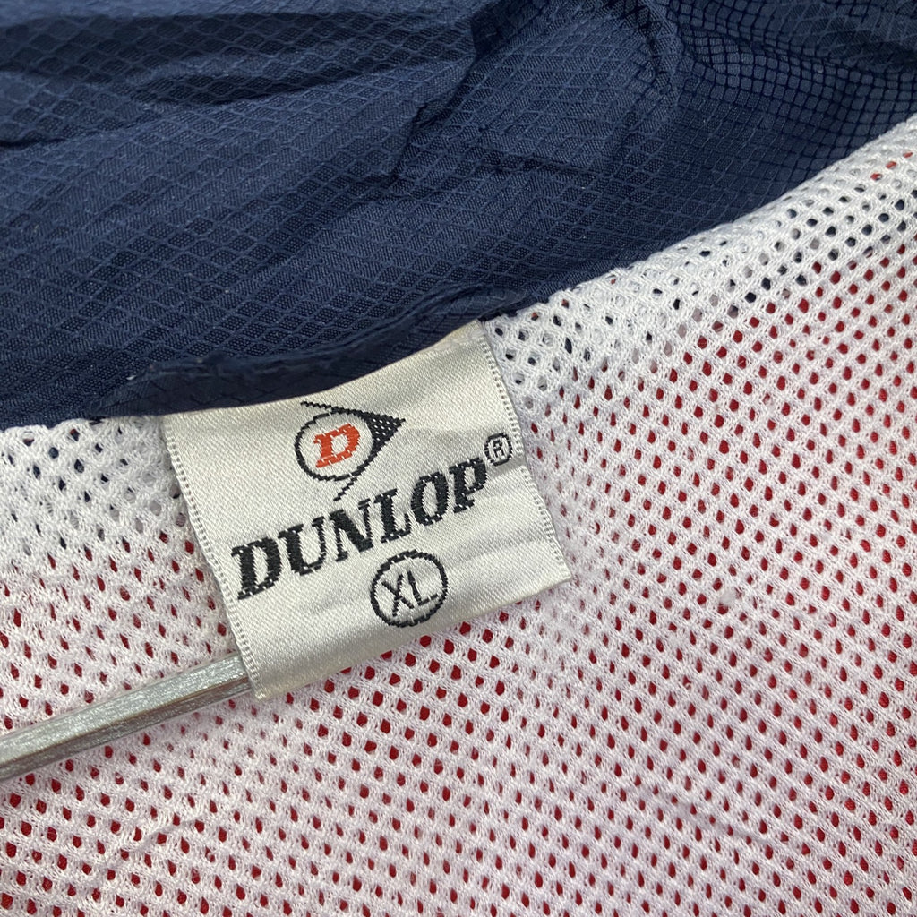 90s～　DUNLOP　ダンロップ　フルジップジャケット　ヴィンテージ　赤　レッド　XLサイズ　古着
