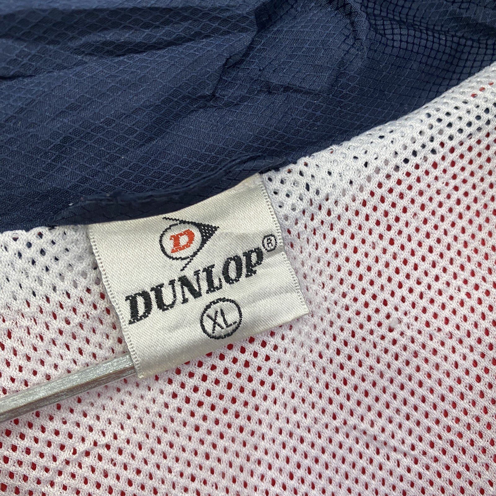 90s～　DUNLOP　ダンロップ　フルジップジャケット　ヴィンテージ　赤　レッド　XLサイズ　古着