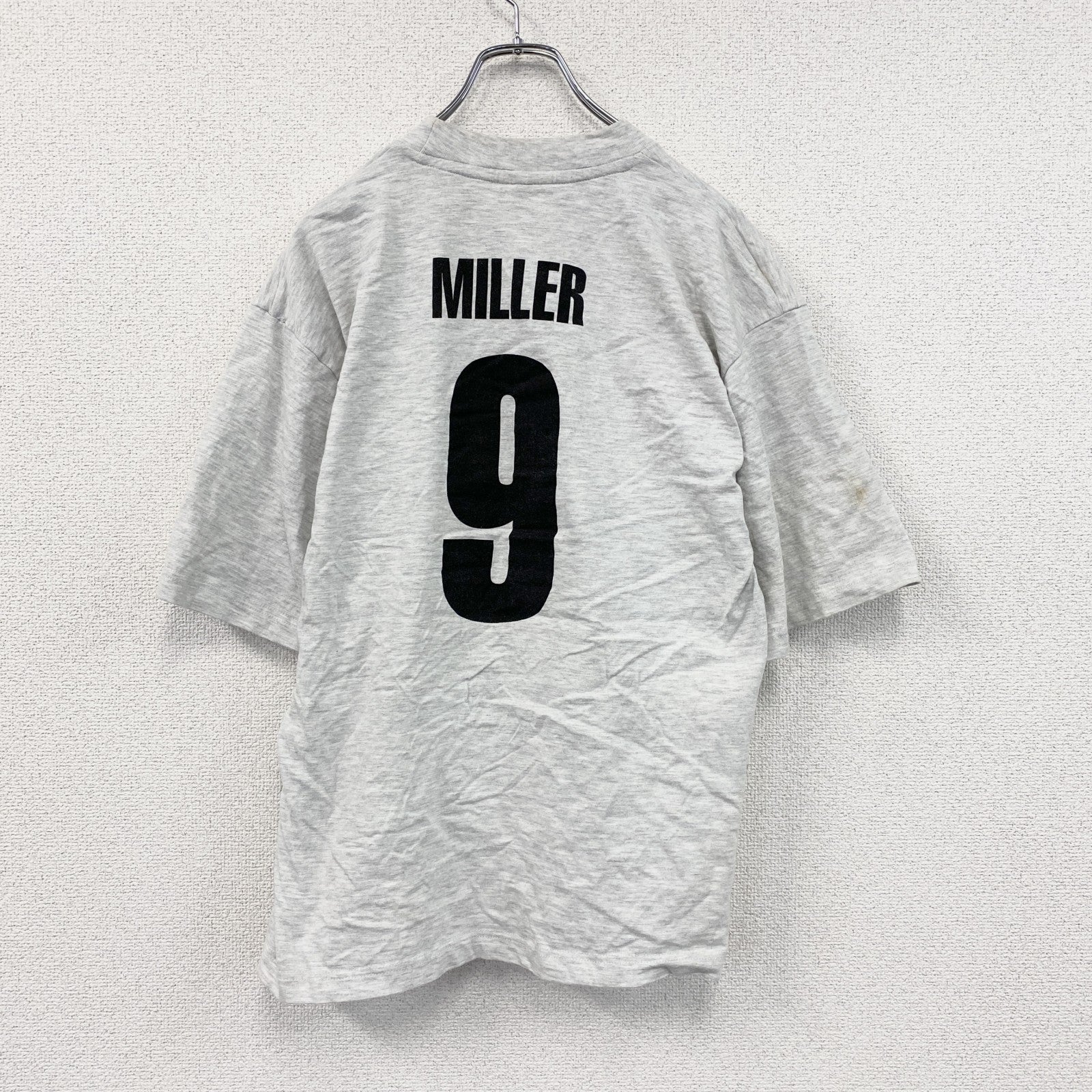 ～00s　XFer　アイスベアレンレーゲンスブルク　半袖Tシャツ　アイスホッケー　ユーロ　霜降りグレー　Lサイズ　古着