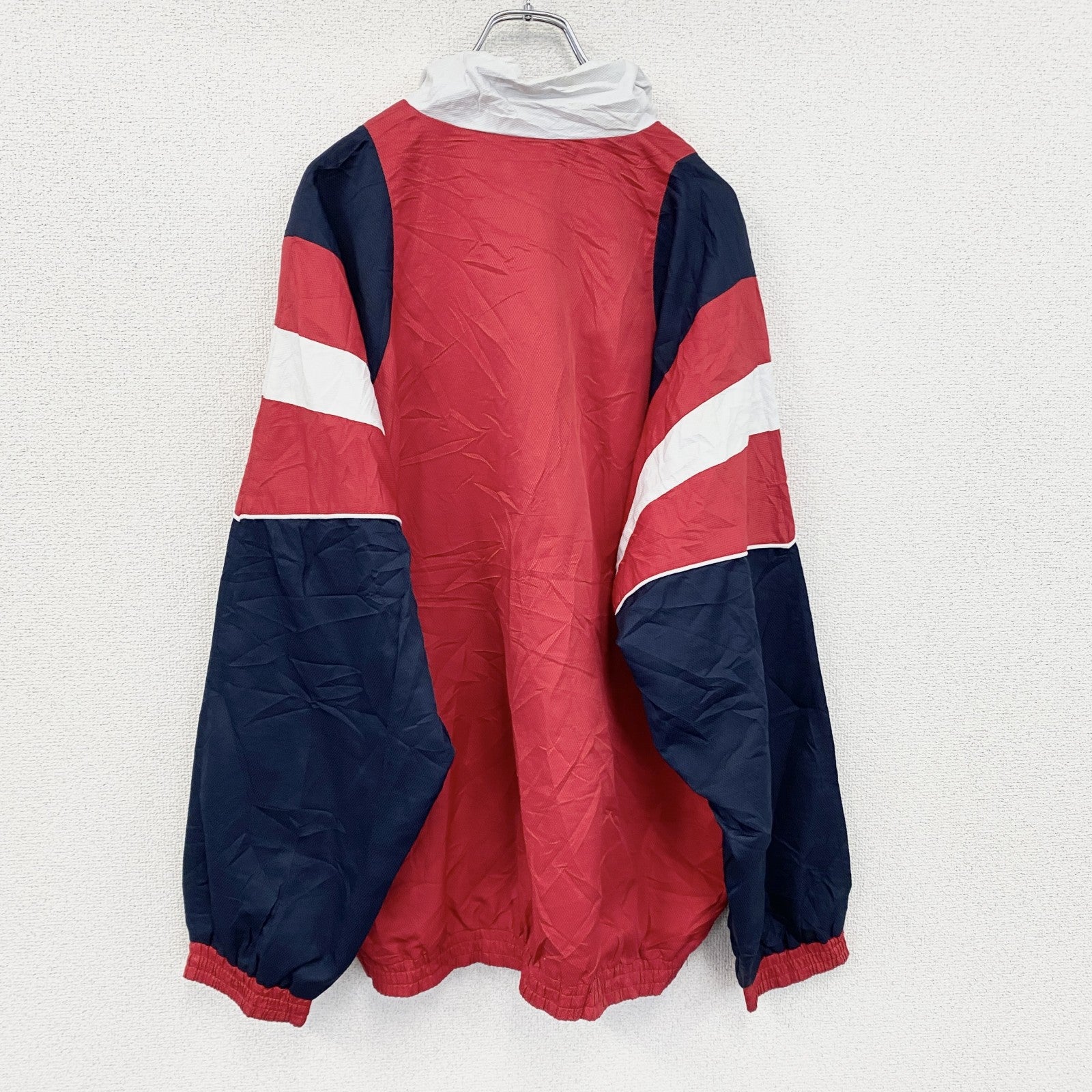 90s～　DUNLOP　ダンロップ　フルジップジャケット　ヴィンテージ　赤　レッド　XLサイズ　古着
