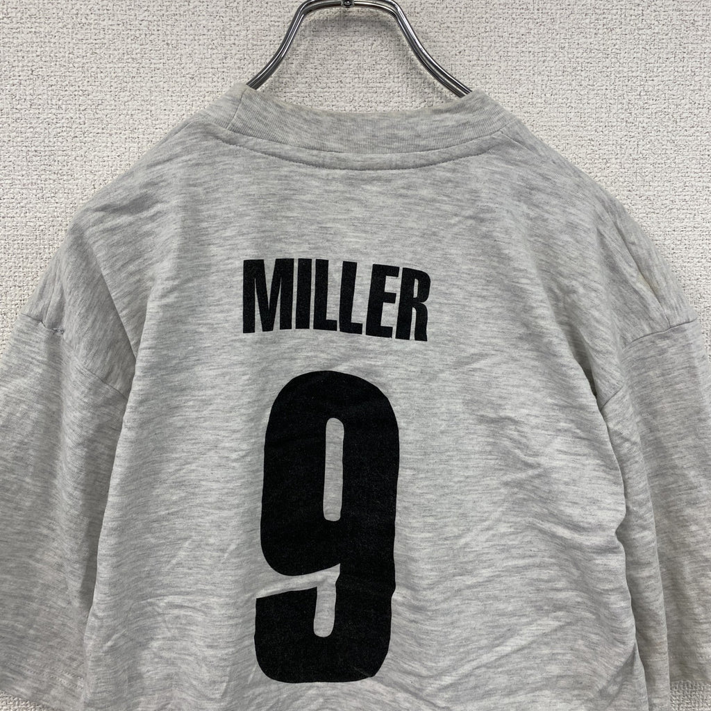 ～00s　XFer　アイスベアレンレーゲンスブルク　半袖Tシャツ　アイスホッケー　ユーロ　霜降りグレー　Lサイズ　古着