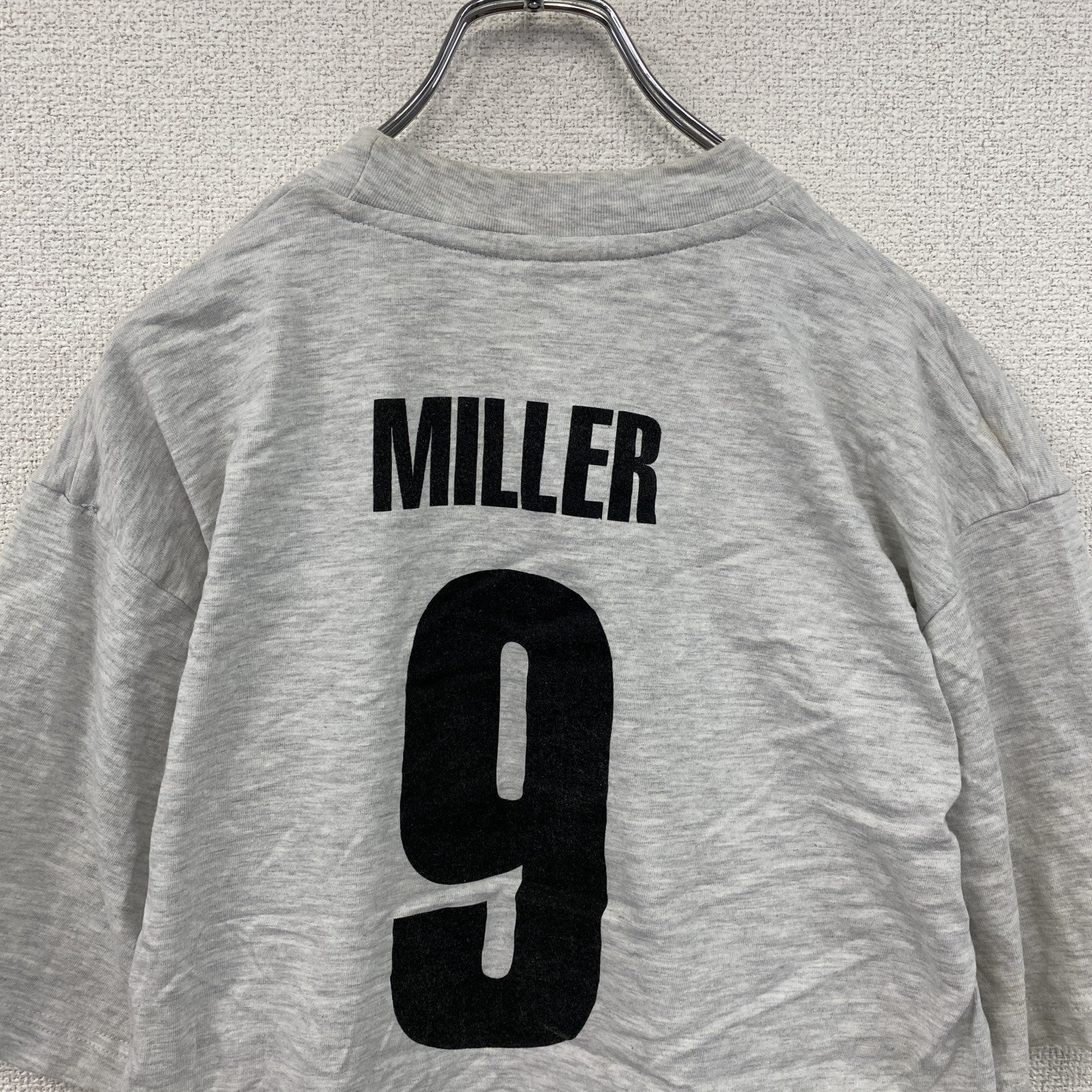 ～00s　XFer　アイスベアレンレーゲンスブルク　半袖Tシャツ　アイスホッケー　ユーロ　霜降りグレー　Lサイズ　古着
