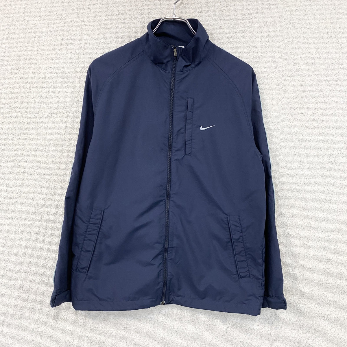NIKE　ナイキ　フルジップジャケット　紺　ネイビー　Mサイズ　古着