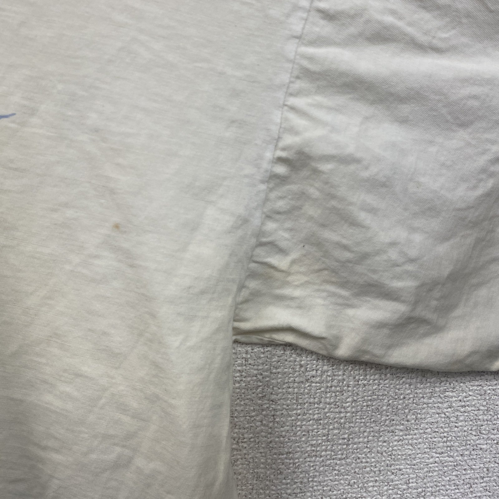 ～90s　半袖プリントTシャツ　イラストTシャツ　グラフィックT　両面プリント　ヴィンテージ　白　ホワイト　古着